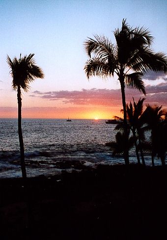 Sunset from our apartment