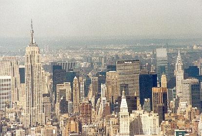 Empire State and Chrysler Buildings