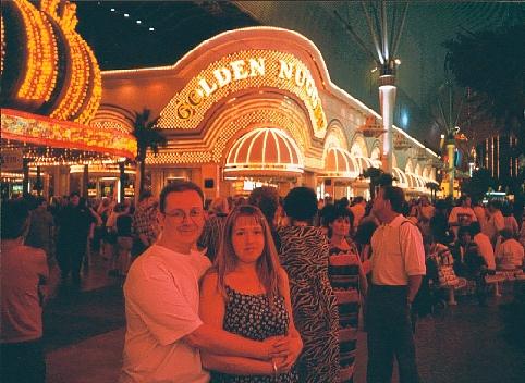 Me and Lyn in Fremont Street